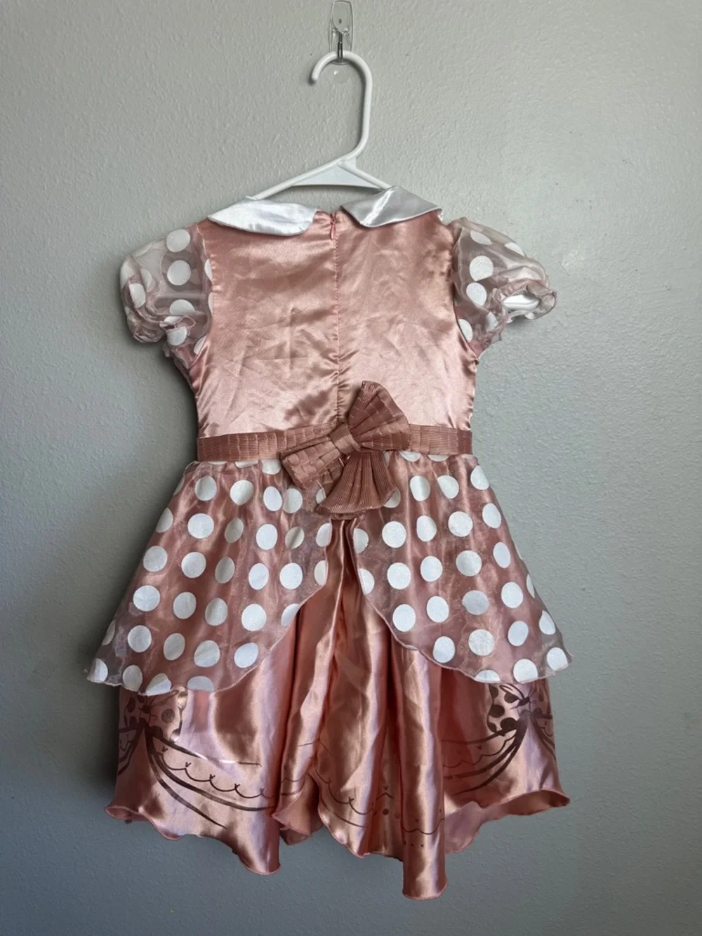 Disney Minnie Mouse Rose Gold  dress up costume Princess Dress 3T-4T TODDLER - Picture 6 of 7